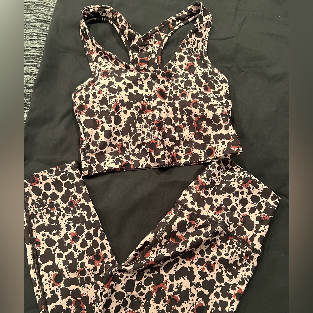 NEW Sage Collective High-Rise Leggings and Sports Bra Set Size XS